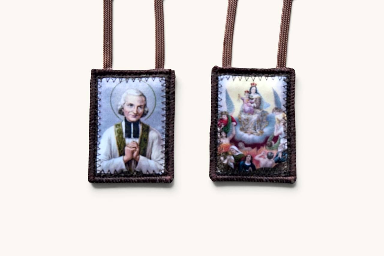 Brown Scapular of Saint John Vianney and Our Lady of Mount Carmel