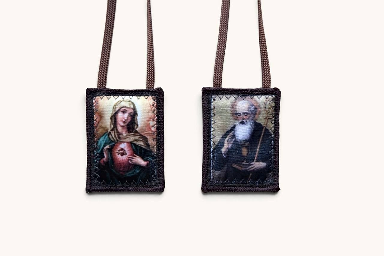 Brown Scapular of Saint Benedict and the Immaculate Heart of Mary